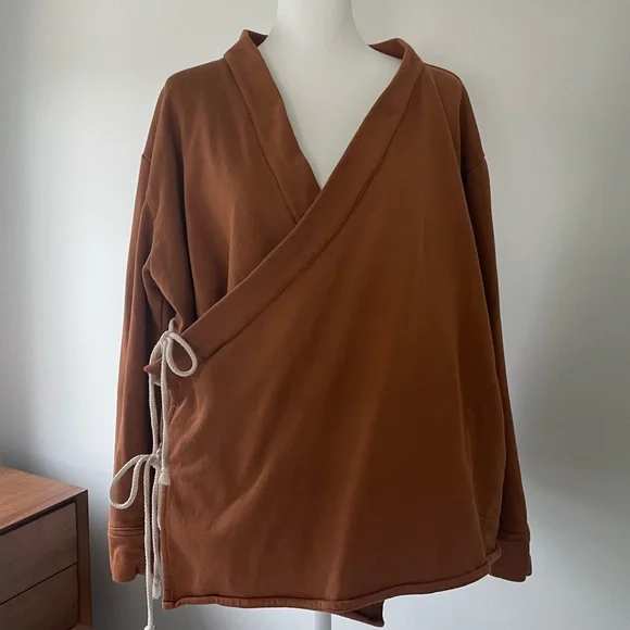 Myrah Penaloza Cotton Lounge Wrap - Picture 6 of 12